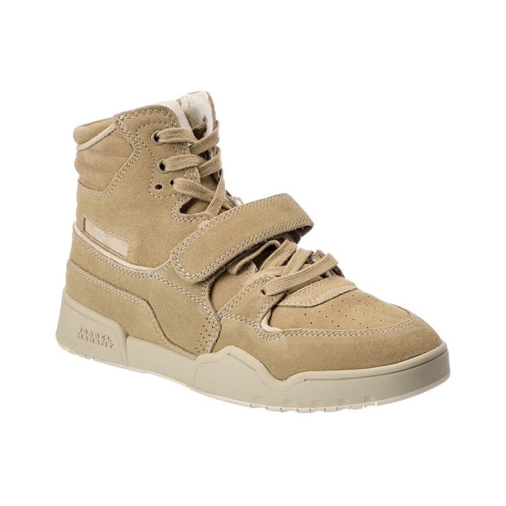 Isabel Marant Alsee Suede High-Top Sneaker, Green